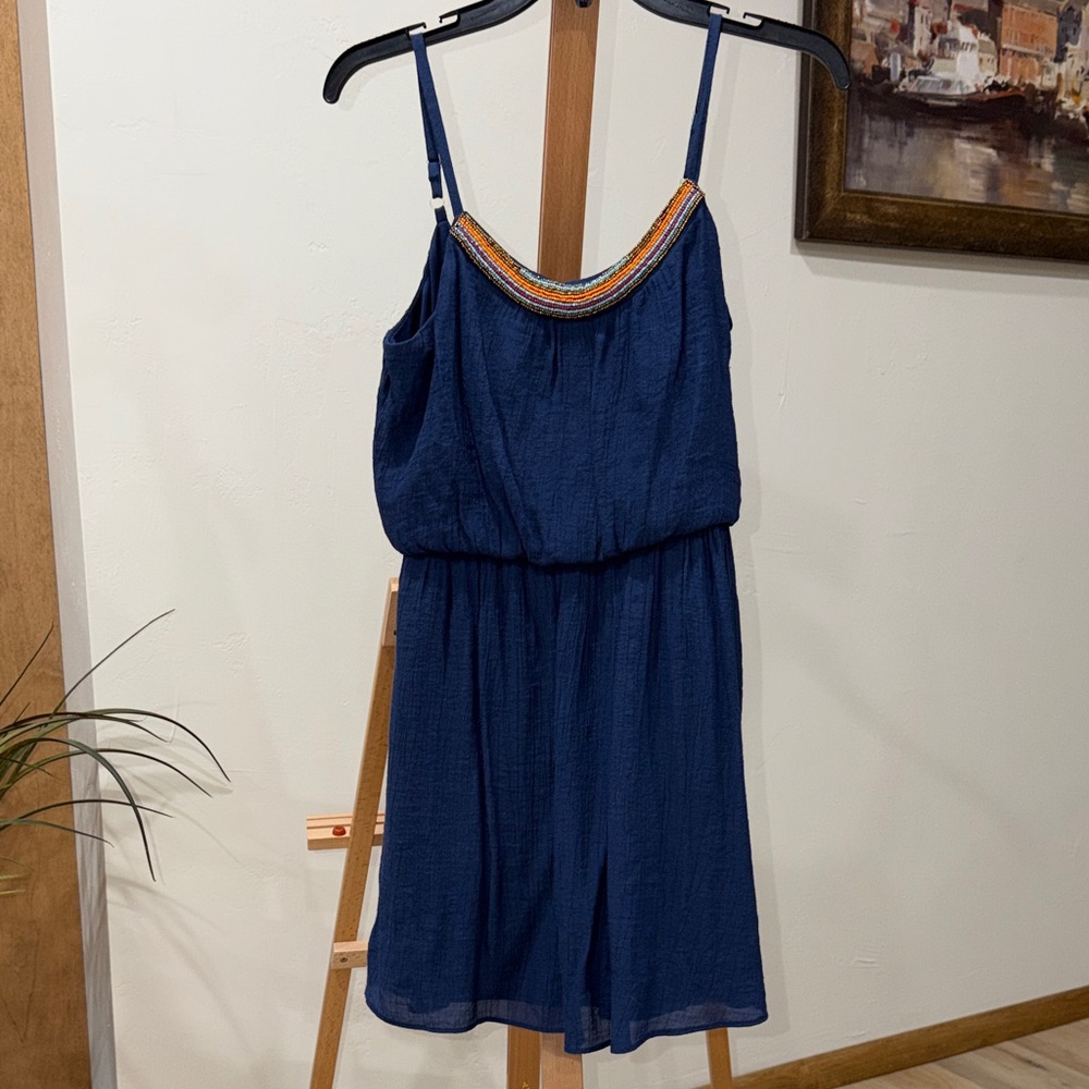 Iz Byer Navy Dress 
Size S